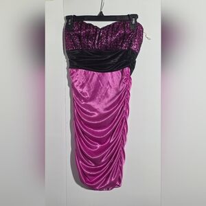 Hot Pink Sequence  Bottom Dress Size M